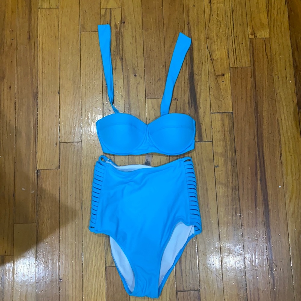 Blue bathing suit